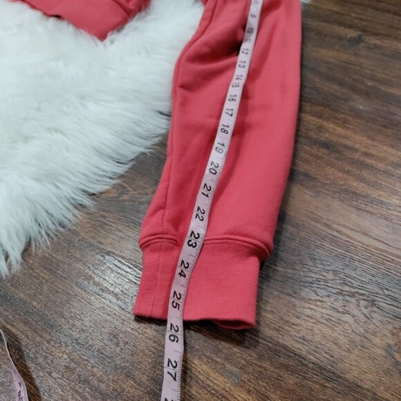 Tna Airy fFleece Perfect 1/4 Zip Mock Neck Oversized Cropped Sweatshirt Red M - Picture 12 of 12